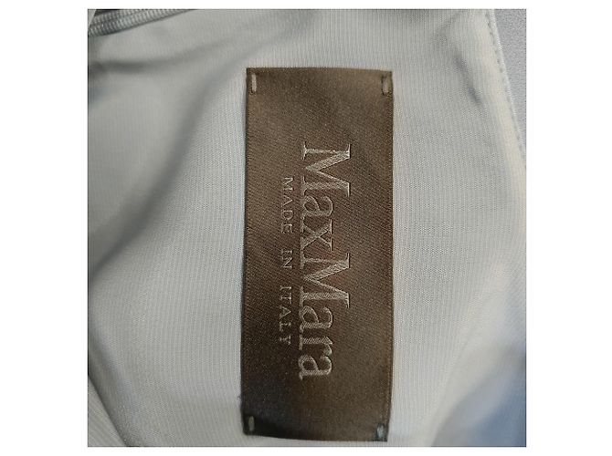 Abito shift cape Sospiro in triacetato azzurro Max Mara Grigio - vista 4