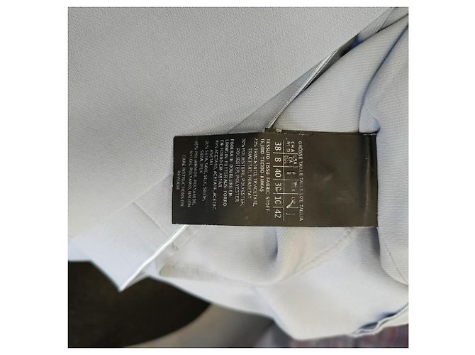 Abito shift cape Sospiro in triacetato azzurro Max Mara Grigio - vista 5