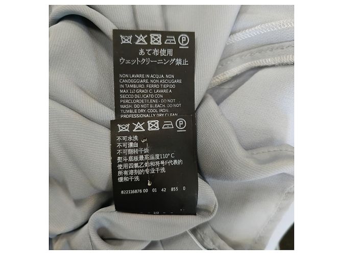 Abito shift cape Sospiro in triacetato azzurro Max Mara Grigio - vista 6