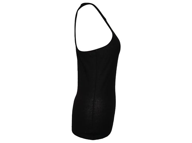 Tom Ford Racer Back Top aus schwarzem Kaschmir - Ansicht 2