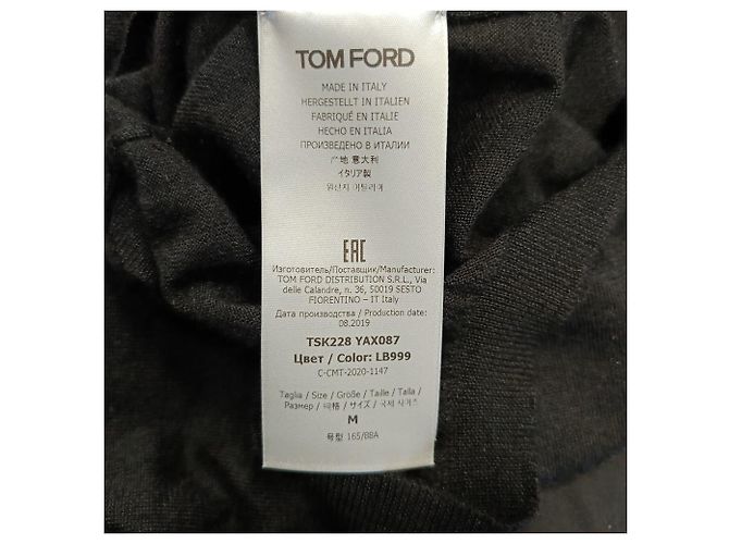 Tom Ford Racer Back Top aus schwarzem Kaschmir - Ansicht 5