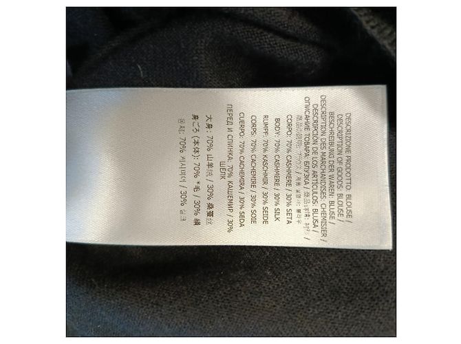 Tom Ford Racer Back Top aus schwarzem Kaschmir - Ansicht 6