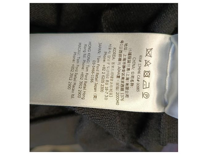 Tom Ford Racer Back Top aus schwarzem Kaschmir - Ansicht 7