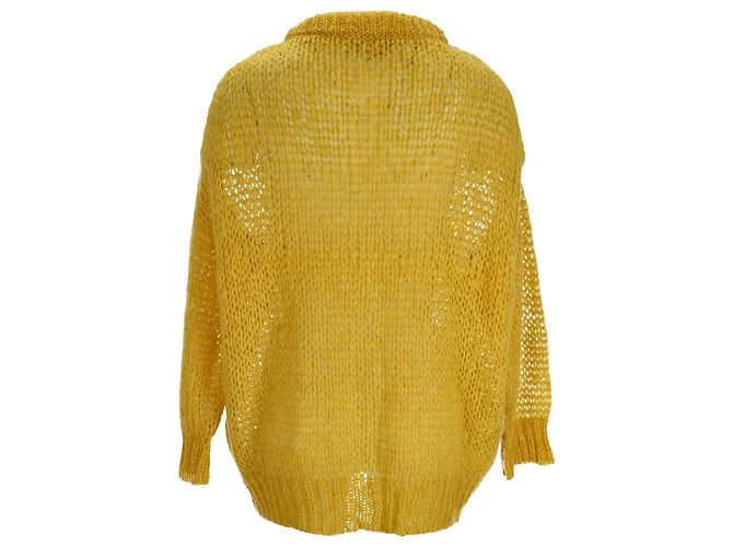 Marni Strickjacke aus gelber Mohairwolle - Ansicht 3