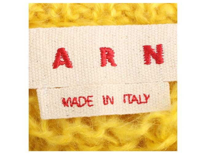 Marni Strickjacke aus gelber Mohairwolle - Ansicht 4