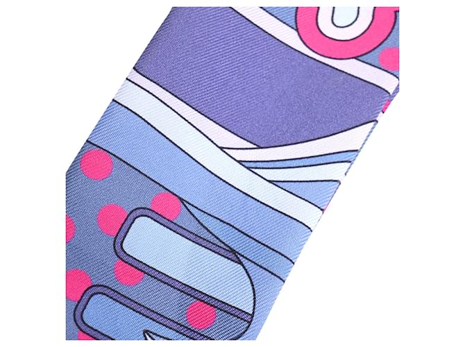 Sciarpa in seta Hermès Faubourg Rainbow Twill multicolore - vista 6