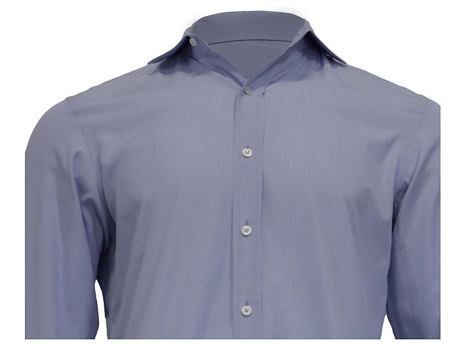 Camicia Tom Ford con bottoni in cotone azzurro Blu Blu chiaro - vista 2