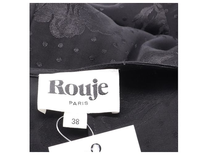 Wickelkleid Rouje Jacquard Gabin aus schwarzer Viskose - Ansicht 5