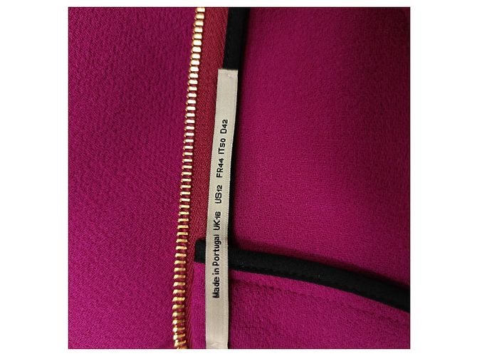 Falda lápiz midi Roland Mouret en lana rosa - vista 5