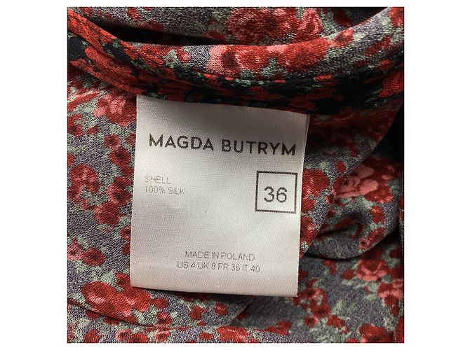 Magda Butrym Haifa Cut Out Mini Dress in Multicolor Silk Multiple colors - view 5