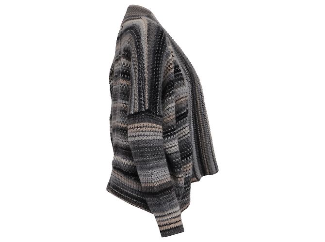 Zadig & Voltaire Tanya Strickjacke mit offenem Front aus mehrfarbiger Wolle Mehrfarben - Ansicht 3