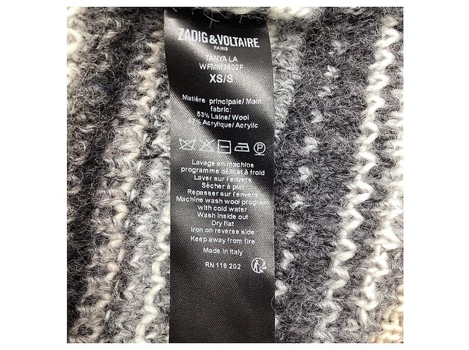 Zadig & Voltaire Tanya Strickjacke mit offenem Front aus mehrfarbiger Wolle Mehrfarben - Ansicht 6
