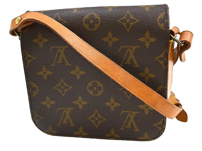 Borsa Louis Vuitton Cartouchiere Monogram Canvas PM Marrone - vista 2