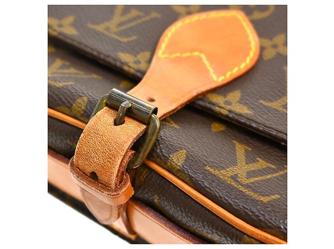 Borsa Louis Vuitton Cartouchiere Monogram Canvas PM Marrone - vista 7