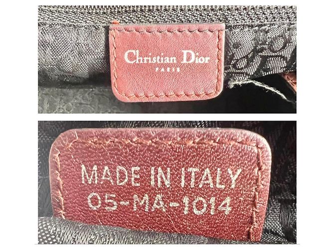 Rara borsa bowling Christian Dior Dice Gambler in scamosciato e pitone bordeaux Medium 2004 F/W Marrone Bordò Silver hardware - vista 16