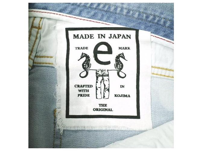 Autre Marque e JEANS SEA HORSE BOY'S TAPERED Slim Jeans aus Baumwolle Blau - Ansicht 11