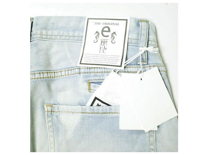 Autre Marque e JEANS SEA HORSE BOY'S TAPERED Slim Jeans aus Baumwolle Blau - Ansicht 3