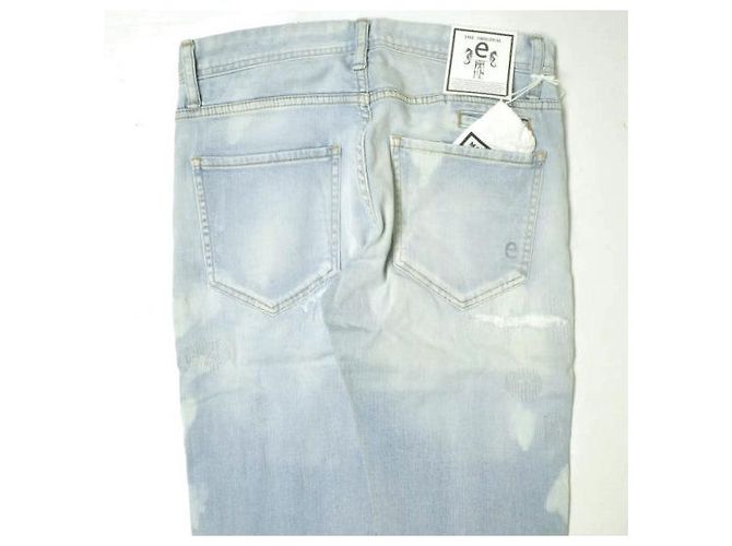 Autre Marque e JEANS SEA HORSE BOY'S TAPERED Slim Jeans aus Baumwolle Blau - Ansicht 7