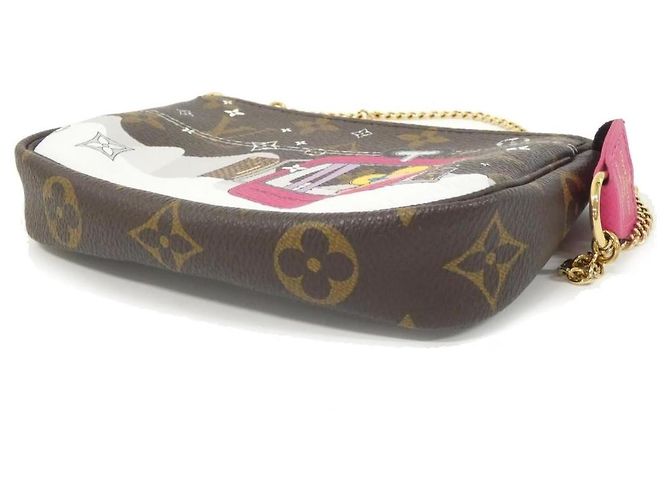 Vivienne Pochette Louis Vuitton Mini Pochette Accessories Monogram Marrone - vista 3
