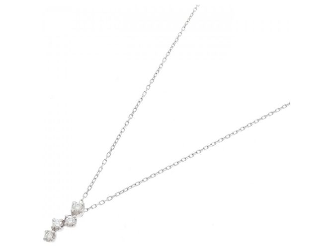 Autre Marque Collana in platino e diamanti 4C Argento - vista 2