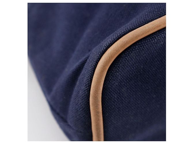 Hermès Pochette Hermes Bolide in tela di cotone Blu Blu navy - vista 6