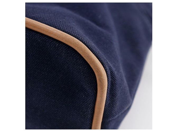 Hermès Pochette Hermes Bolide in tela di cotone Blu Blu navy - vista 7