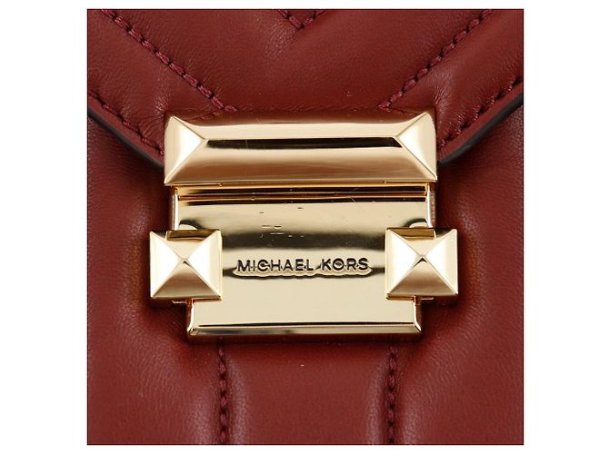 Borsa a tracolla 2 modi Michael Kors Whitney Calf Rosso - vista 16