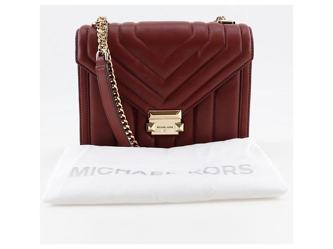 Borsa a tracolla 2 modi Michael Kors Whitney Calf Rosso - vista 19