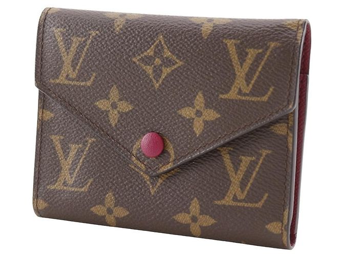 Cartera Trifold Louis Vuitton Portefeuille Victorine Monogram Castaño - vista 2