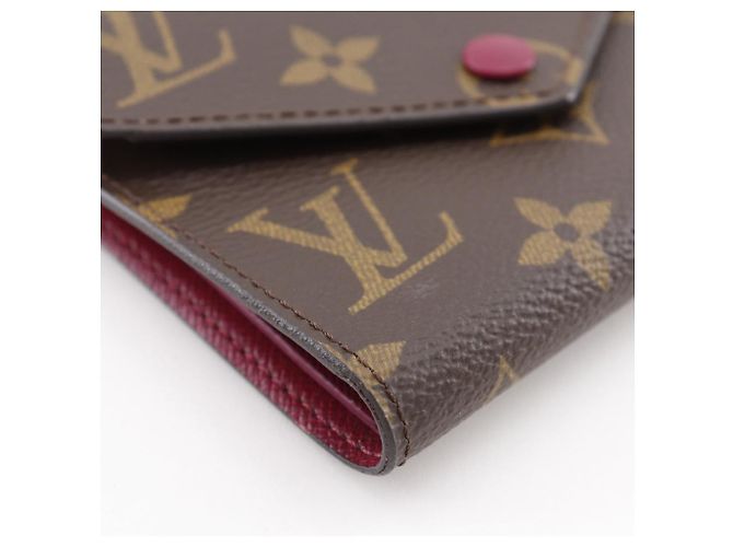 Cartera Trifold Louis Vuitton Portefeuille Victorine Monogram Castaño - vista 4