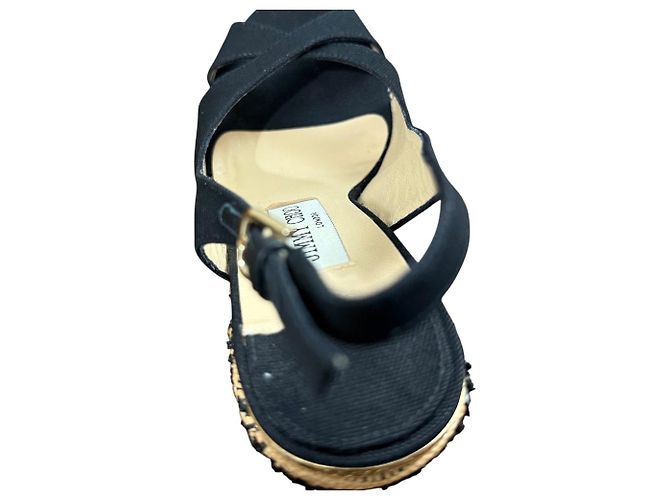 Sandali Jimmy Choo Nero Beige - vista 10
