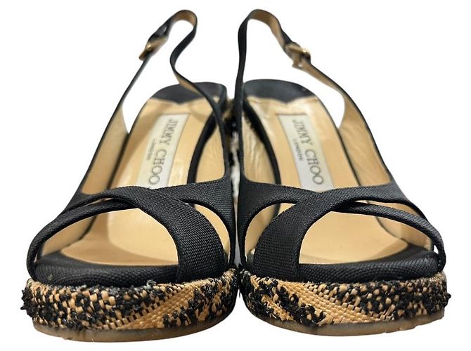 Sandali Jimmy Choo Nero Beige - vista 2