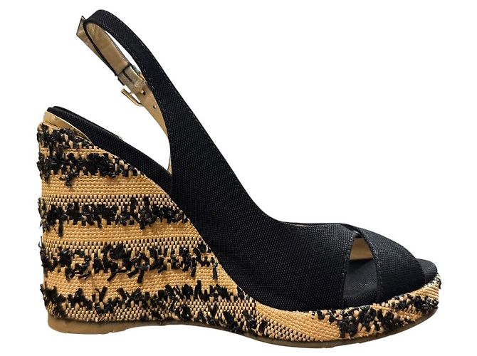 Sandali Jimmy Choo Nero Beige - vista 5