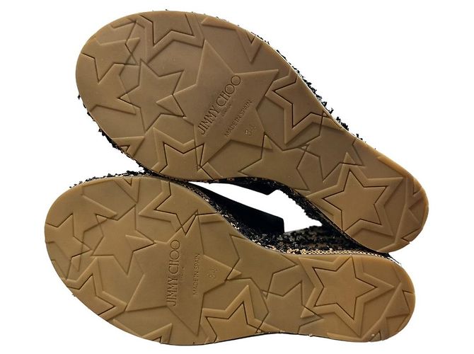 Sandali Jimmy Choo Nero Beige - vista 7