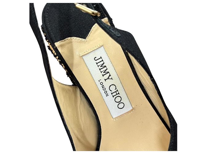 Sandali Jimmy Choo Nero Beige - vista 9