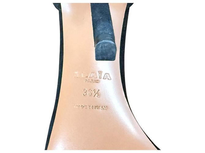 Alaïa Sandali in scamosciato Alaia Nero - vista 10