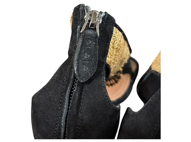 Alaïa Sandali in scamosciato Alaia Nero - vista 11