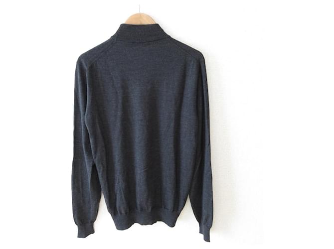 Autre Marque S.moritz Rollkragenstrickpullover Braun Anthrazitgrau - Ansicht 2