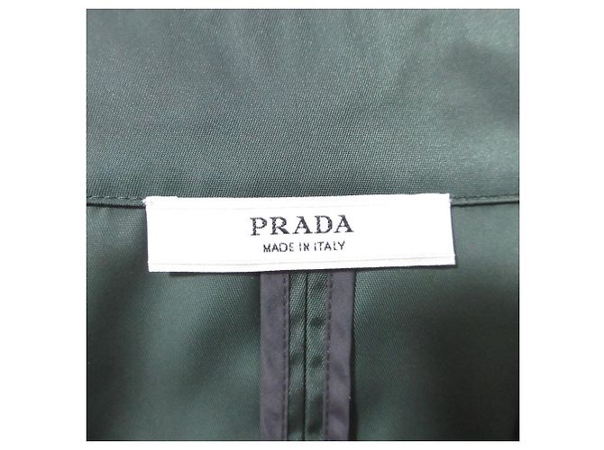 Cappotto in nylon Prada Verde - vista 6