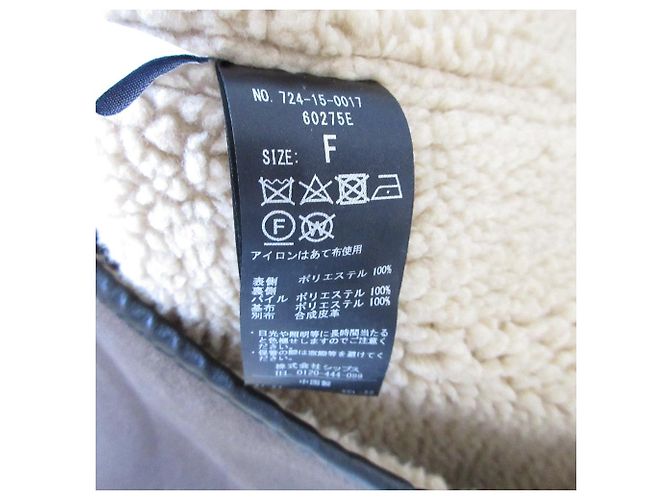 Autre Marque ENVÍO de cualquier abrigo largo de faux mouton Castaño - vista 8
