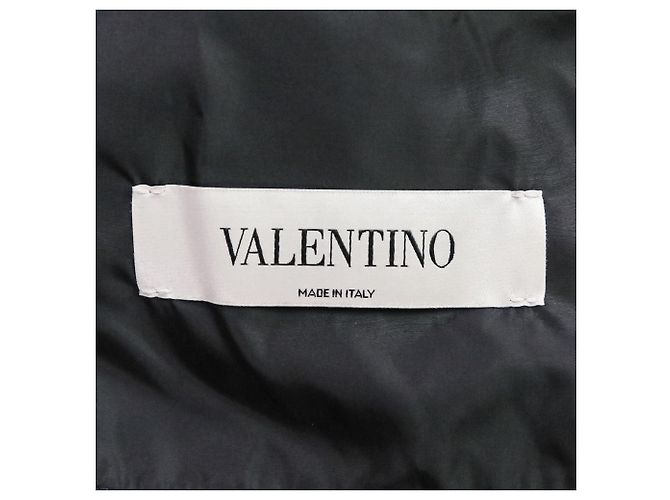 Giacca imbottita in nylon con logo V Valentino Nero - vista 7