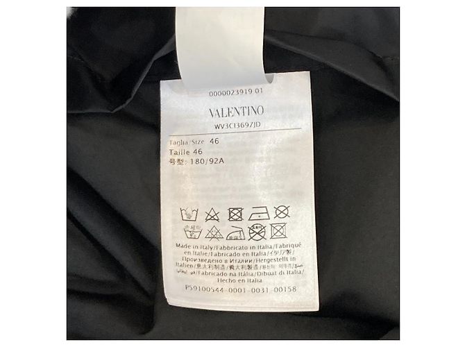 Giacca imbottita in nylon con logo V Valentino Nero - vista 9