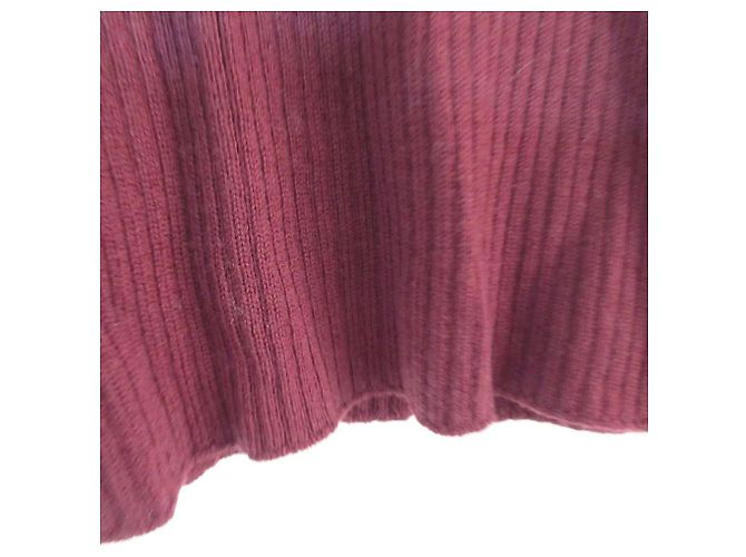 Autre Marque IENA Rollneck-Strickpullover mit Rippstrick Braun Bordeaux - Ansicht 6