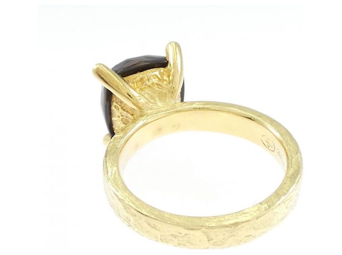 Autre Marque Anello Torini Au750 Oro Giallo e Quarzo Affumicato D'oro - vista 3