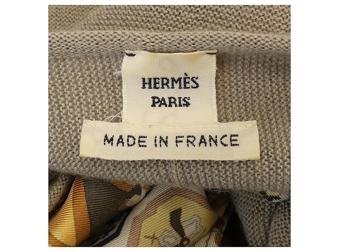 Hermès Hermes Twillene Knit Castaño Beige Amarillo - vista 4