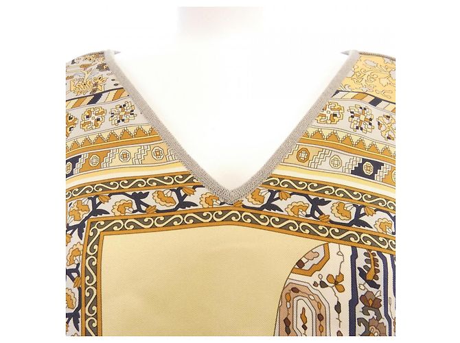 Hermès Hermes Twillene Knit Castaño Beige Amarillo - vista 5