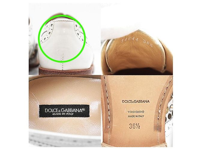 Dolce & Gabbana Sapatos Derby de couro Dolce&Gabbana Branco - vista 10