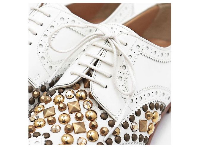 Dolce & Gabbana Sapatos Derby de couro Dolce&Gabbana Branco - vista 11