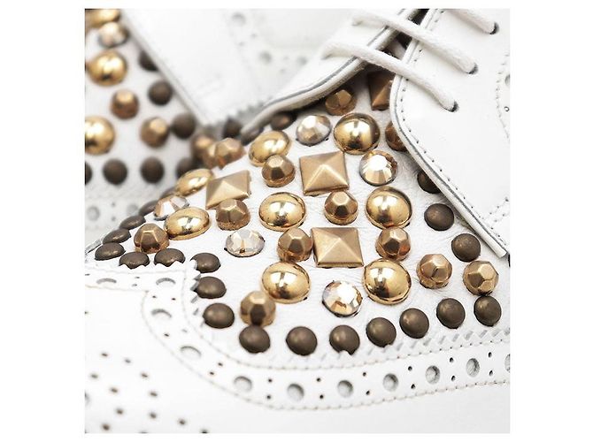 Dolce & Gabbana Sapatos Derby de couro Dolce&Gabbana Branco - vista 2