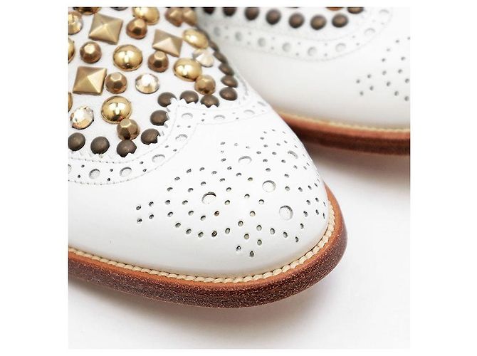 Dolce & Gabbana Sapatos Derby de couro Dolce&Gabbana Branco - vista 3